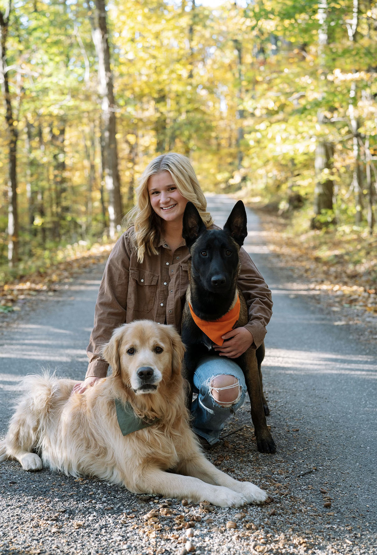 Photo of Lydia with Dogs
